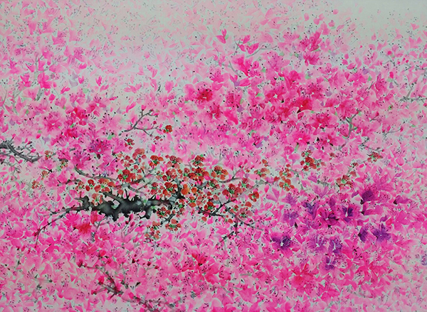 꽃춤(花舞-Flower Dance)3-이범헌作