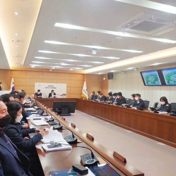 해남군은 지난 19일 기후변화대응 농업연구단지 조성 기본설계 용역 최종보고회를 개최했다. 