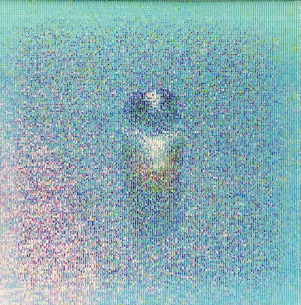 of H2O Mixed media on canvas 72.7x72.7cm 2025